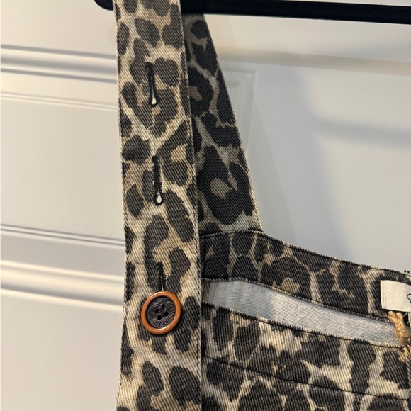 Easel NWT Washed Animal Print Overalls - Picture 7 of 10